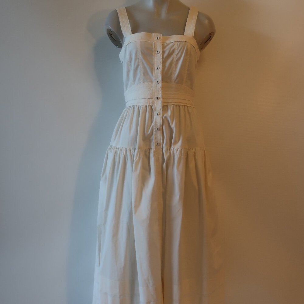 Ulla Johnson Cream Button-Front Maxi Dress - Picture 2 of 14